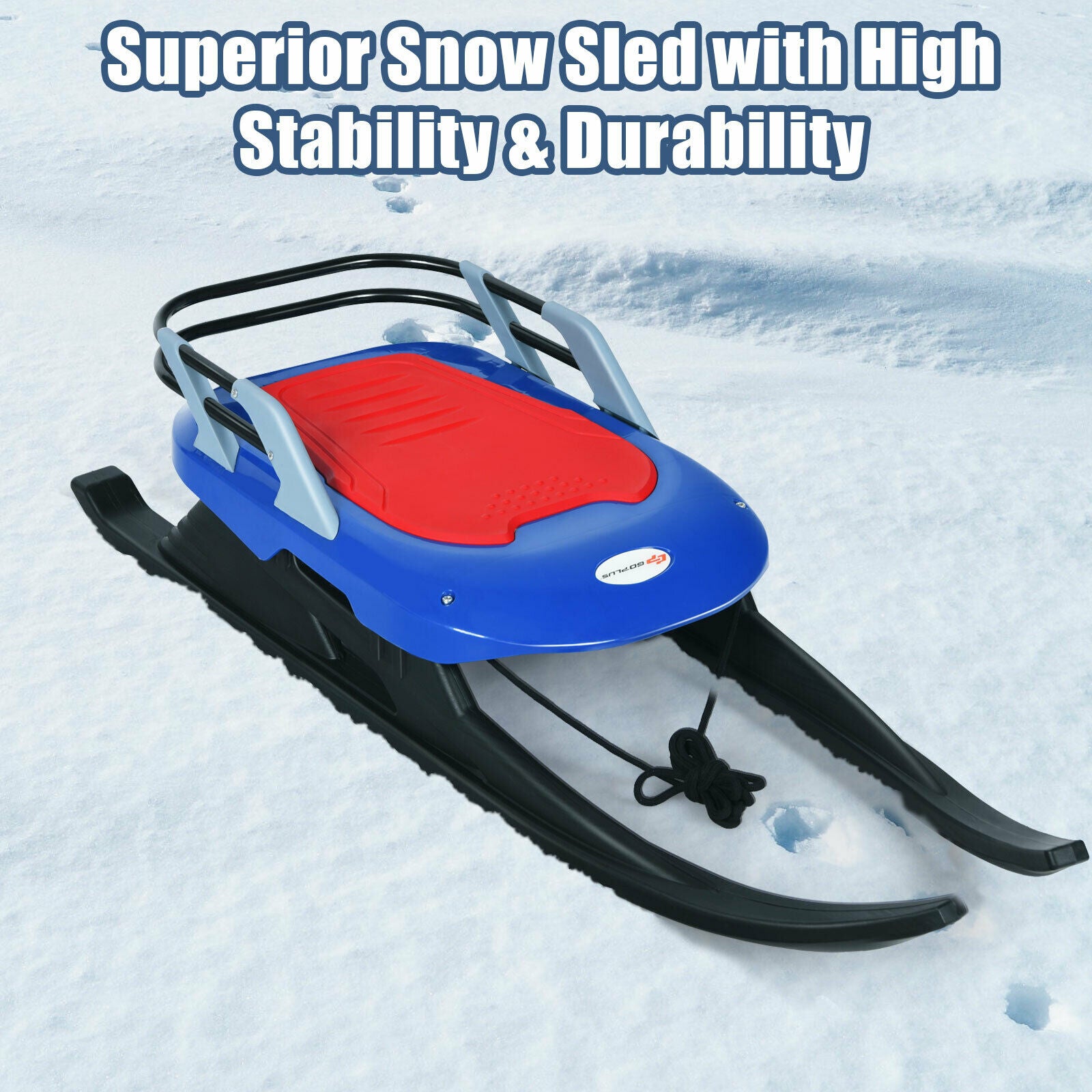 Folding Kids Metal Snow Sled