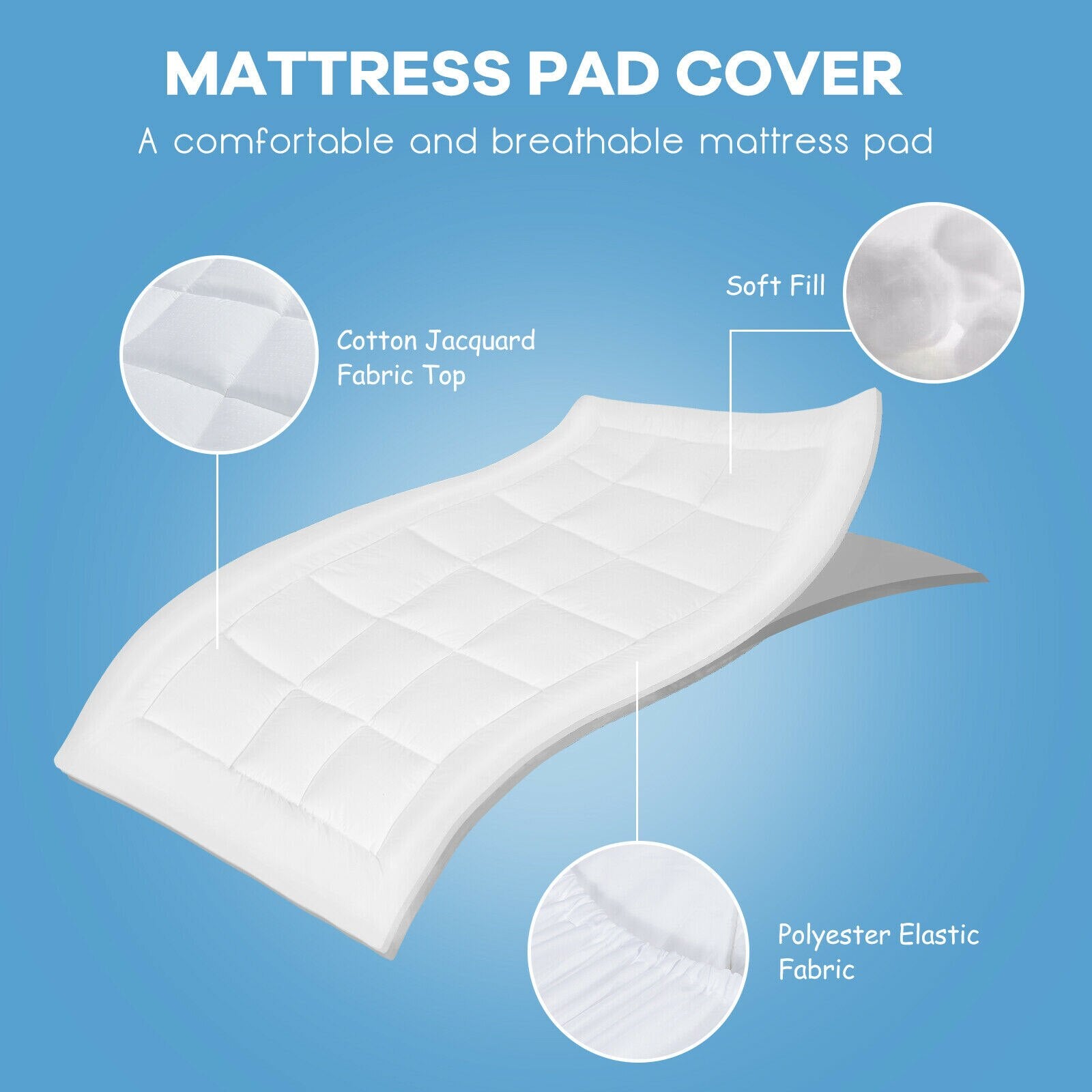 Cotton Twin Mattress Pad