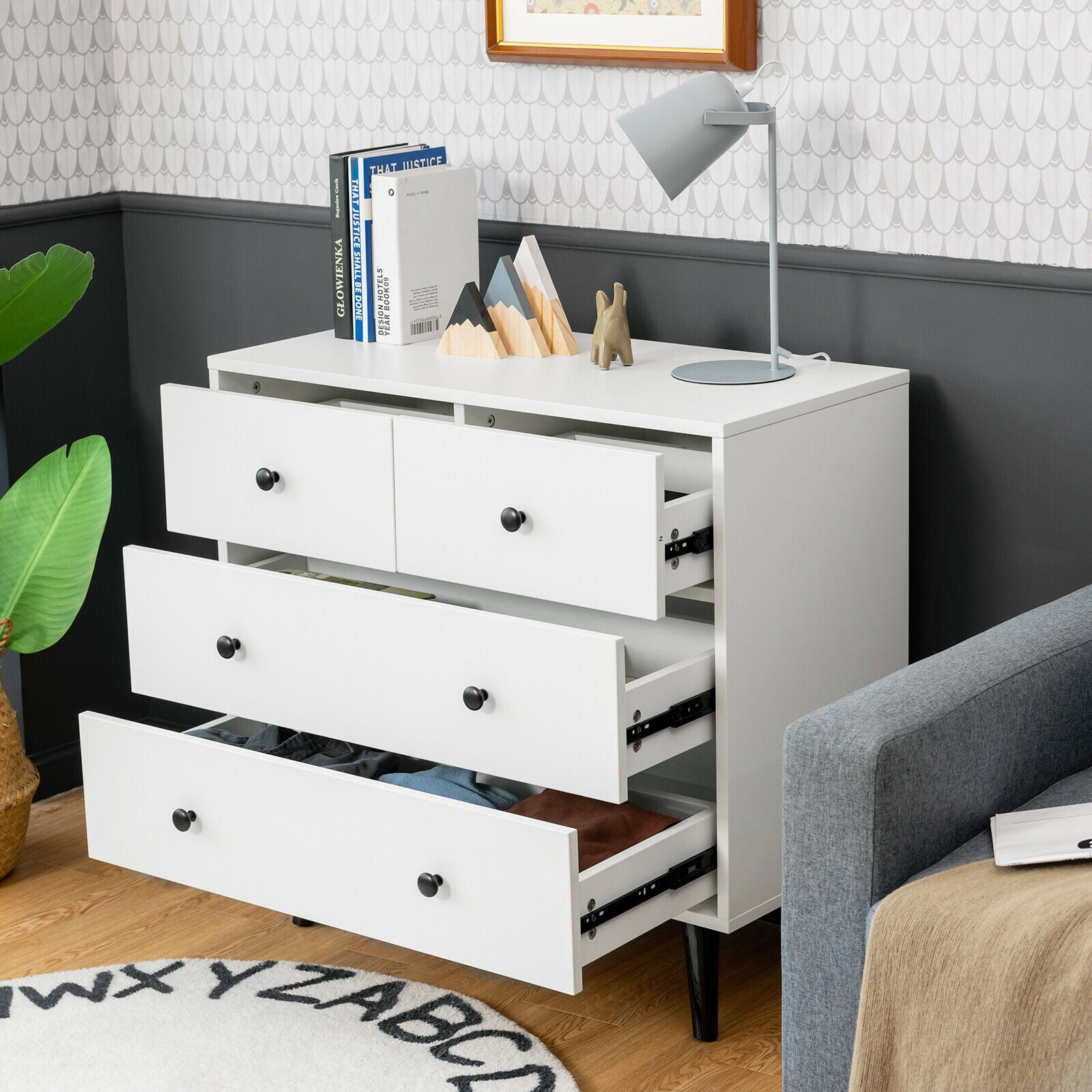 4-Drawer Modern Dresser