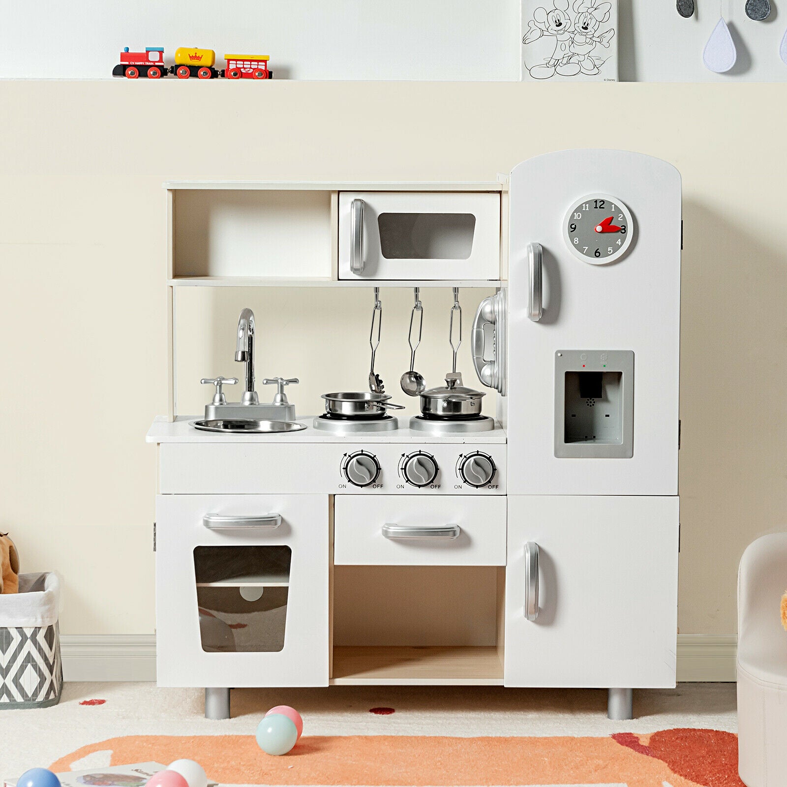 Vintage Kitchen Cooking Playset with Water Dispense