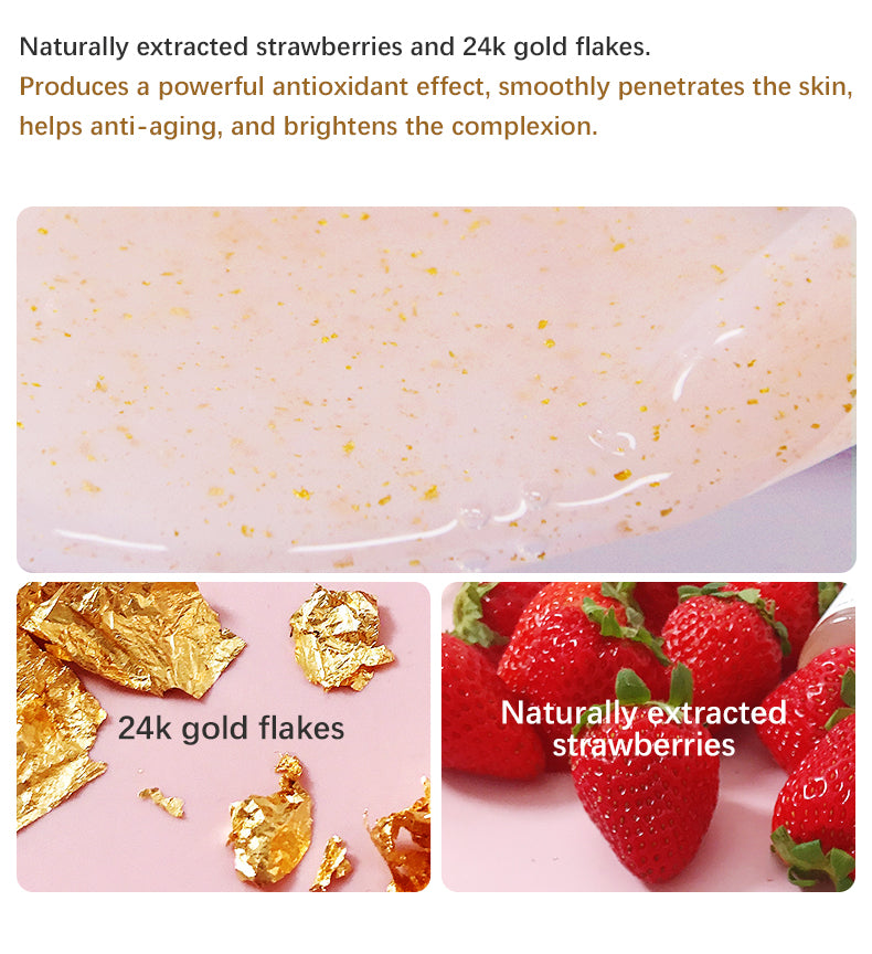 24K Gold Strawberry Face Serum