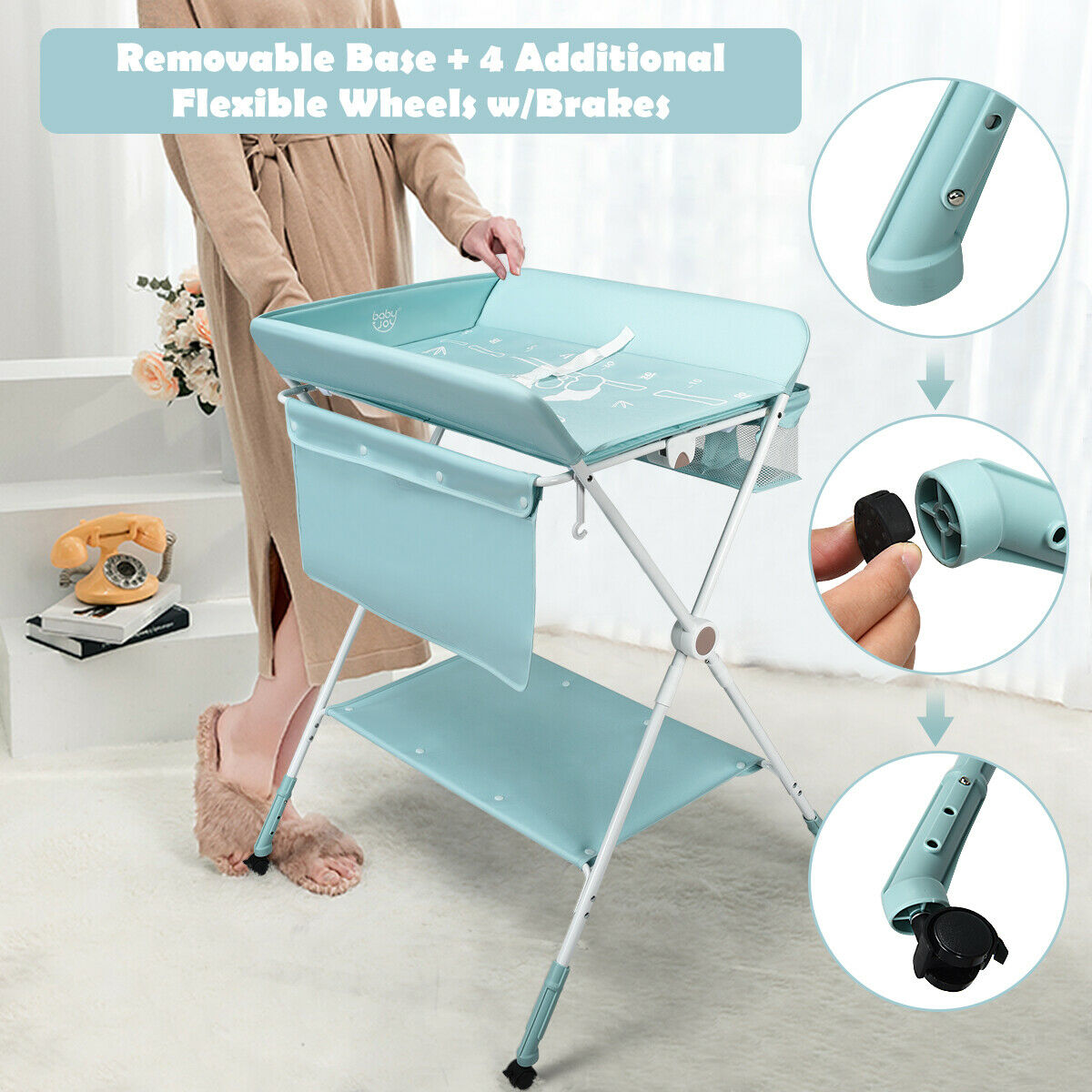 Baby Changing Table with Storage