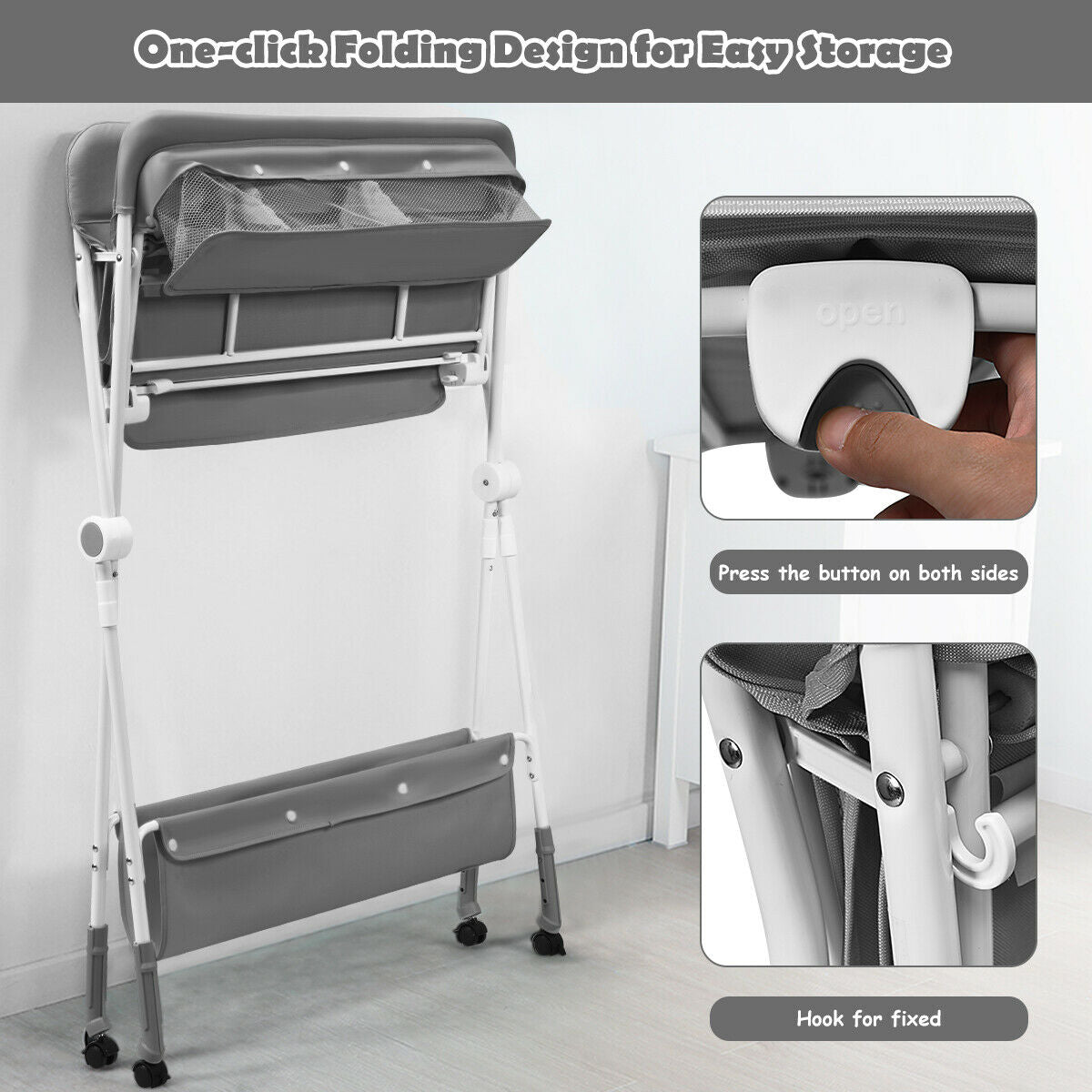 Baby Changing Table with Storage