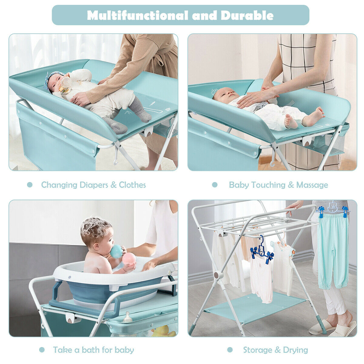 Baby Changing Table with Storage