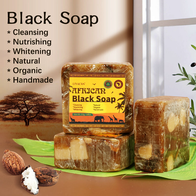 African Black Soap with Shea Butter