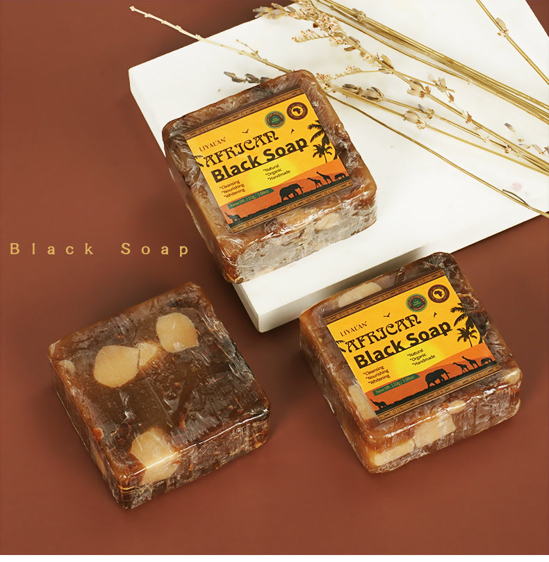 African Black Soap with Shea Butter