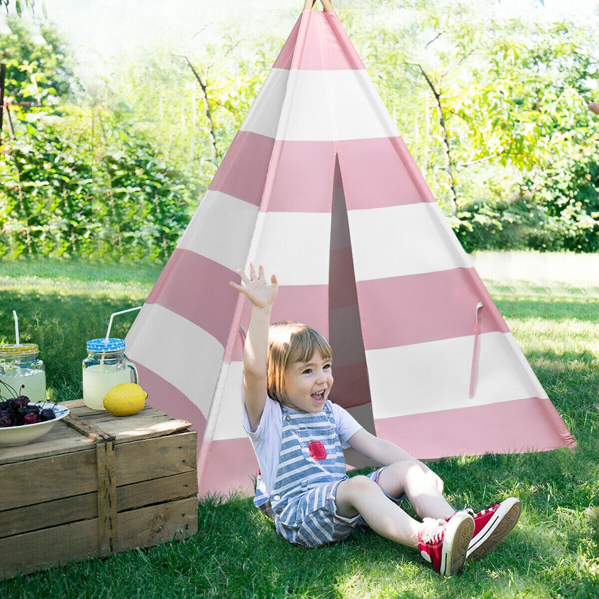 5.5 Feet Portable Kids Indian Play Tent