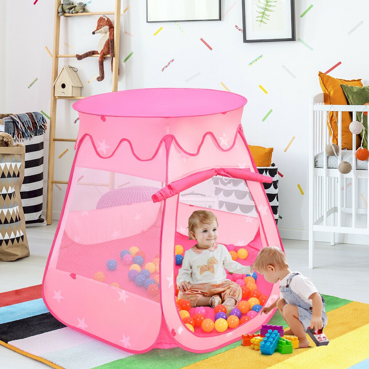 Princess Play Tent with 100 Balls