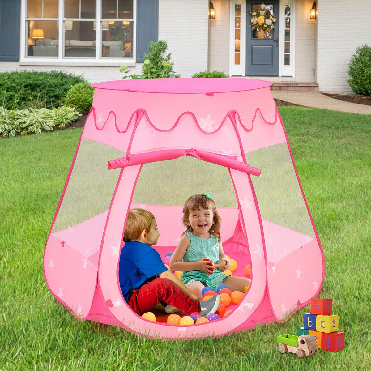 Princess Play Tent with 100 Balls