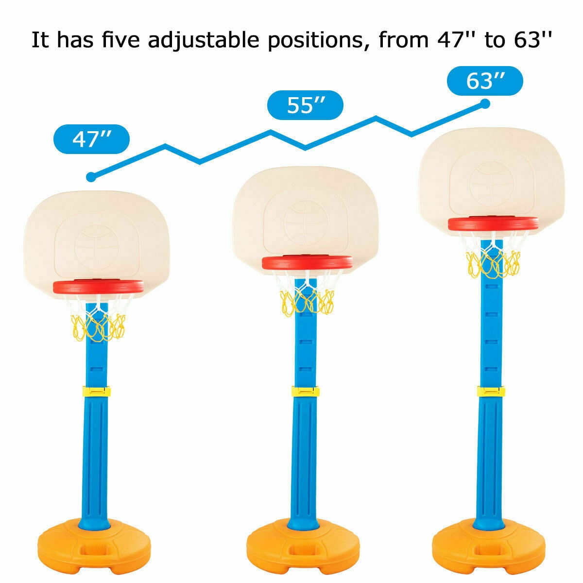 Adjustable Basketball Hoop Stand