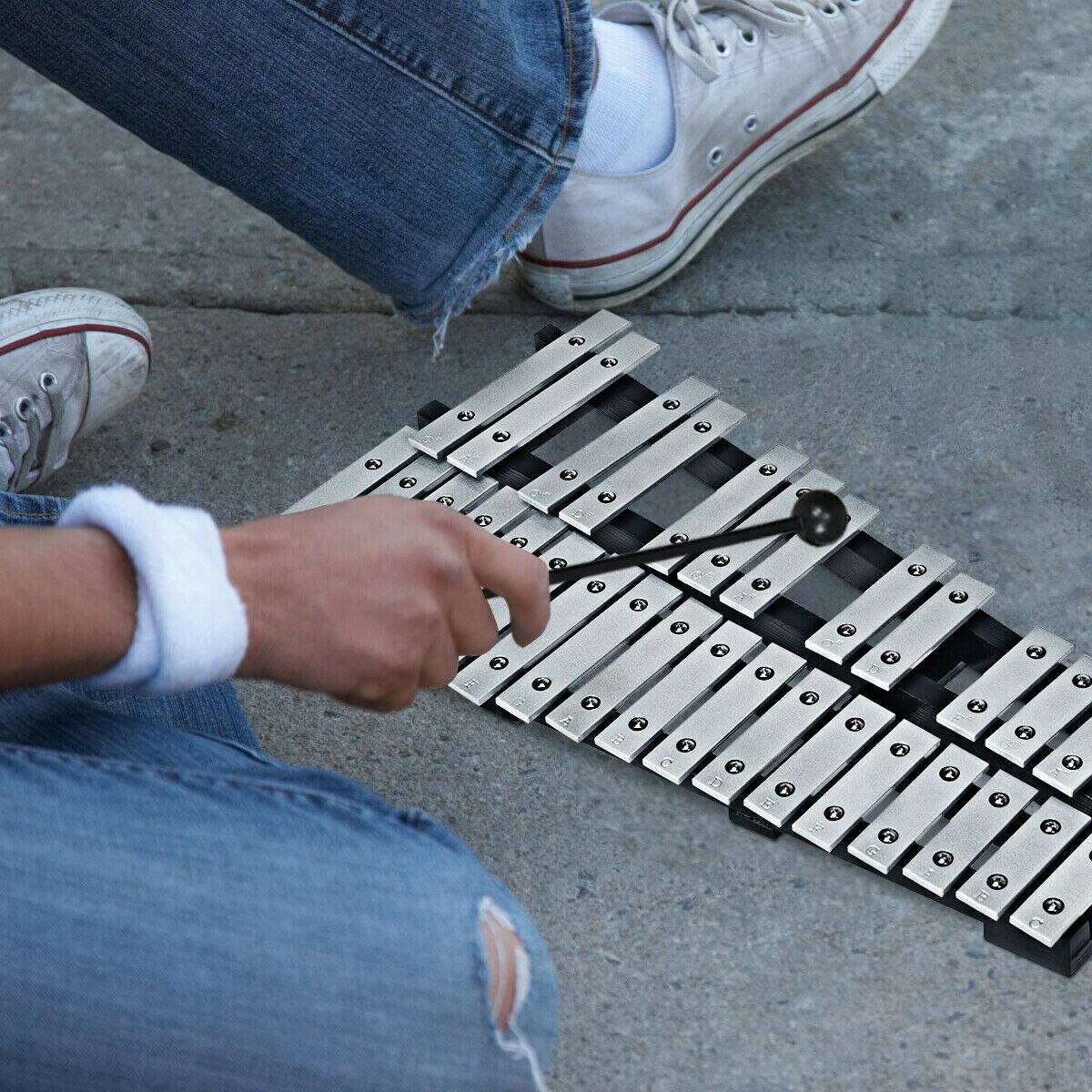 30 Note Foldable Kids Glockenspiel Xylophone