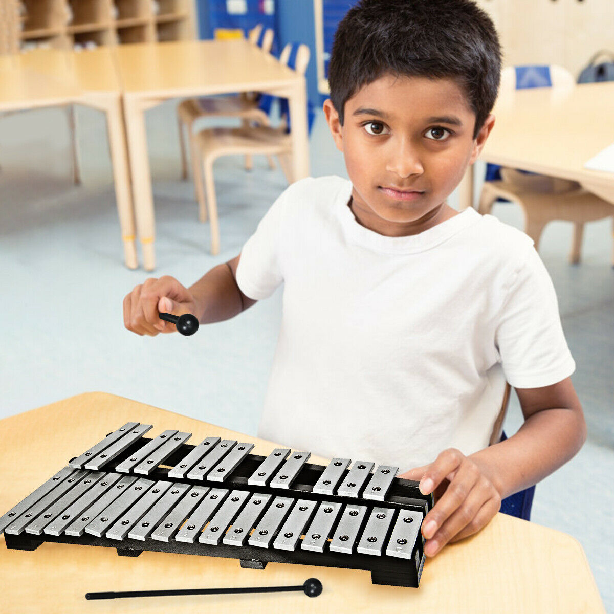 30 Note Foldable Kids Glockenspiel Xylophone