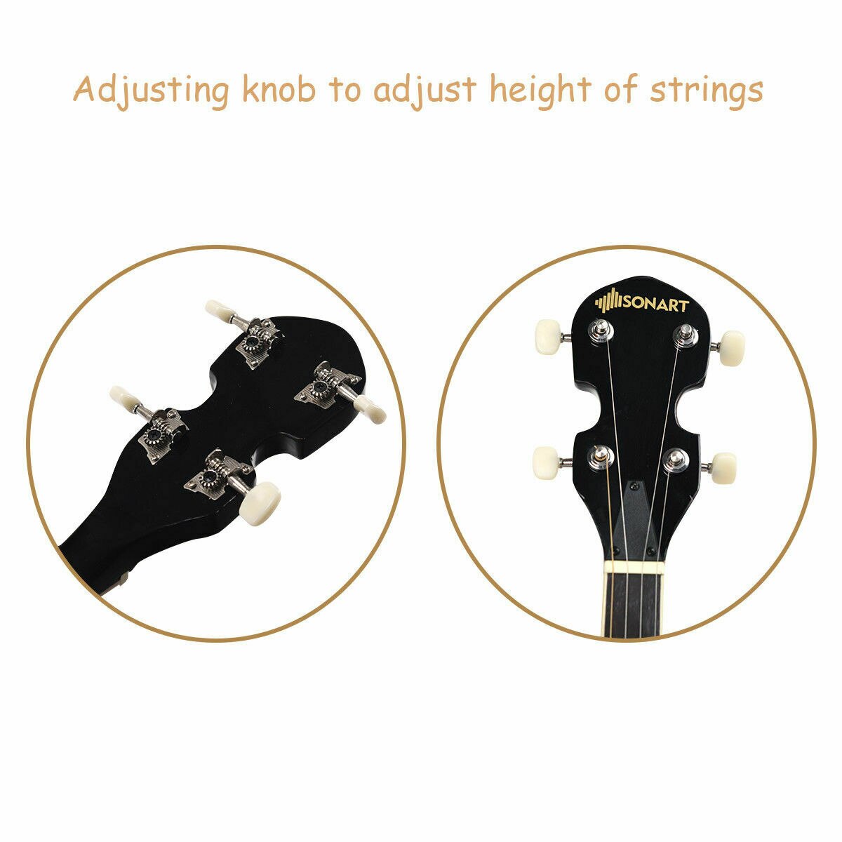 5-String Geared Tunable Banjo