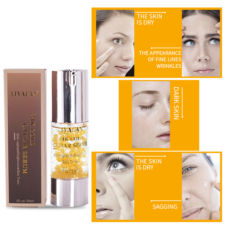 24K Gold Caviar Face Serum