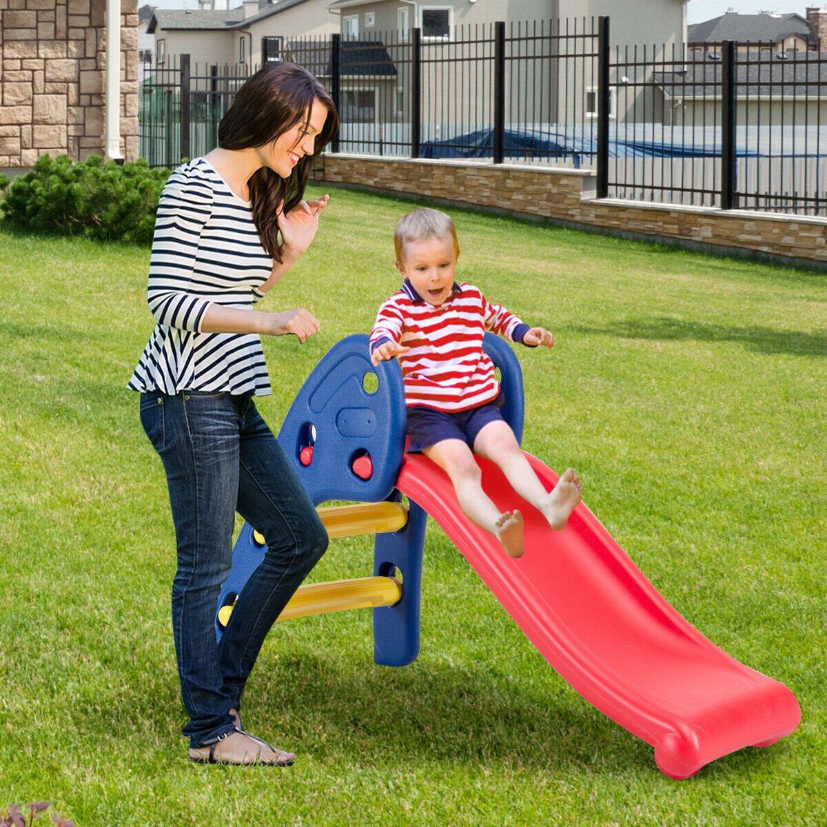 2-Step Folding Slide for Indoor & Outdoor