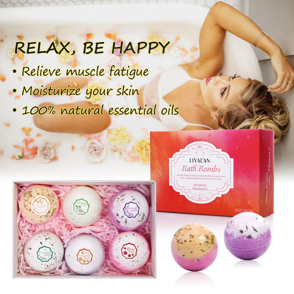 Bath Bombs with Natural Essential Oils