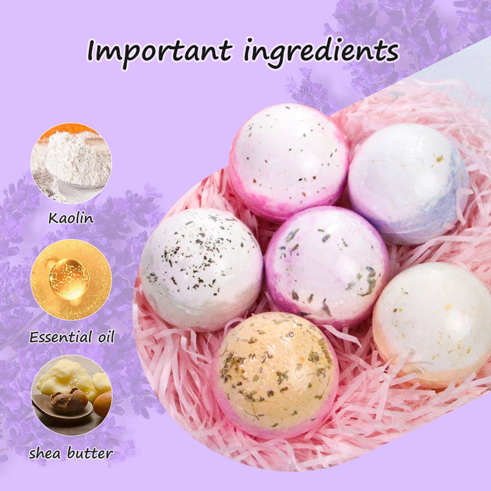 Bath Bombs with Natural Essential Oils