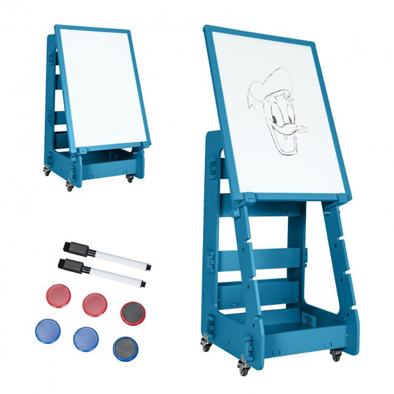 Multifunctional Kids' Standing Art Easel with Dry-Erase Board