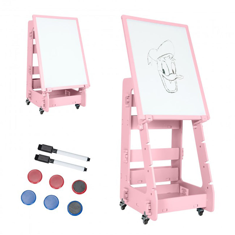 Multifunctional Kids' Standing Art Easel with Dry-Erase Board